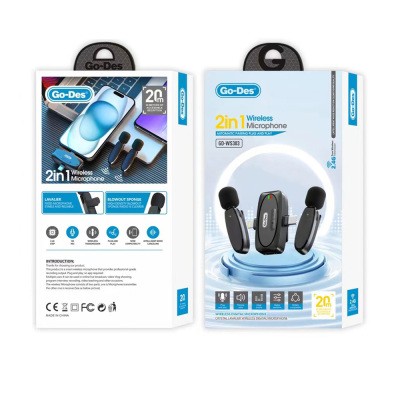 Go-Des میکروفون یقه ای دو کاربر مدل GO-DES GD-WS303