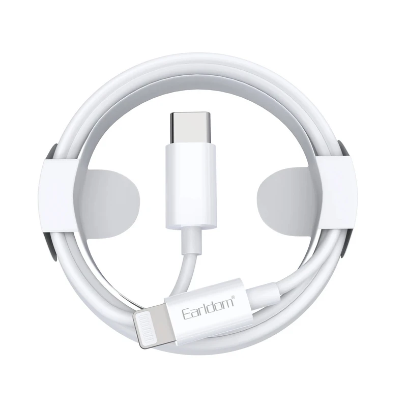 کابل تبدیل USB-C به لایتنینگ ارلدام مدل EC-166i PD20W طول 1 متر